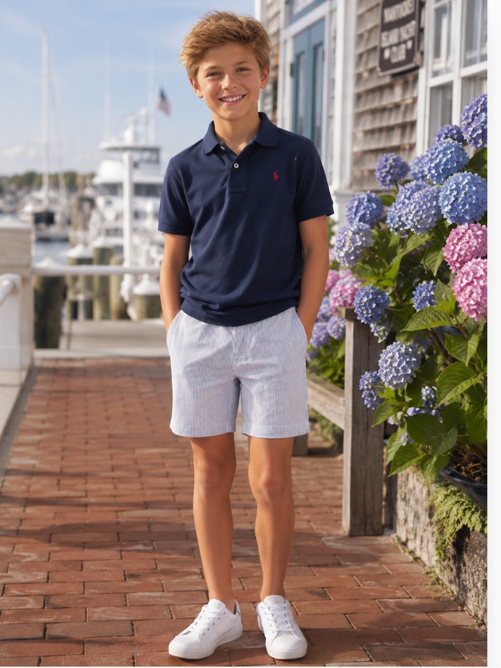 NWT Polo Ralph Lauren Boys Stretch Seersucker Shorts Classic Preppy‎ Summer